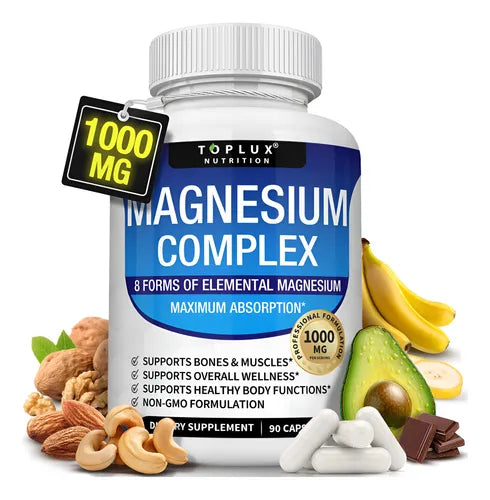 Magnesium Complex 8 en 1, Contiene 90 Cápsulas