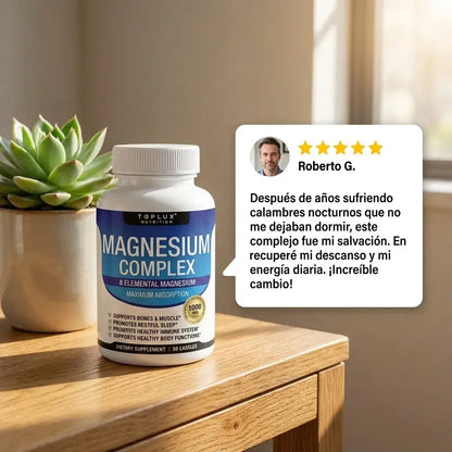 Magnesium Complex 8 en 1, Contiene 90 Cápsulas